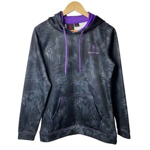 Kryptek Women’s M Zenobia Hoodie Purple Typhon Camo Pullover Sweatshirt